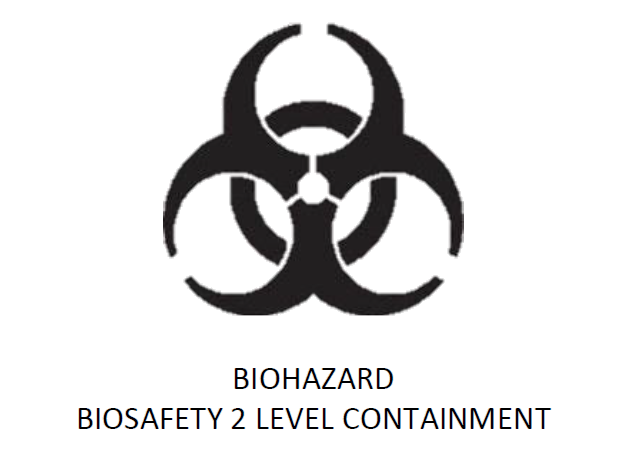 Bioharzard biosafety 2 level containment