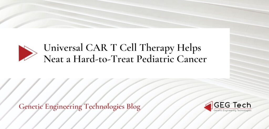 Universal CAR T Cell Therapy Helps Neat a Hard-to-Treat Pediatric Cancer - Blog