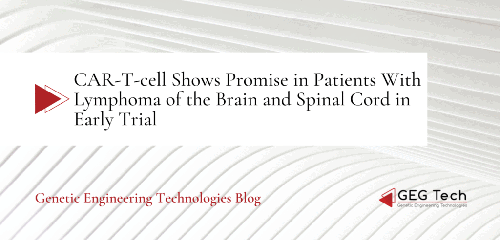 CAR-T-cell Shows Promise in Patients With Lymphoma of the Brain and Spinal Cord in Early Trial 1 - GEG Tech CAR-T-cell Shows Promise in Patients With Lymphoma of the Brain and Spinal Cord in Early Trial - Blog